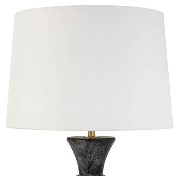 Birch Wood Table Lamp - Ebony