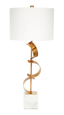 Gold Arc’s Lamp w/ Marble Base