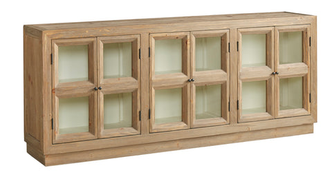 Reclaimed Pine & Glass Cabinet